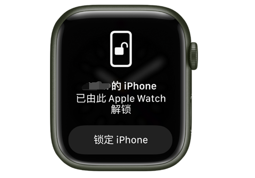 陆良苹果手机维修分享用 AppleWatch 解锁配备面容 ID 的 iPhone方法 