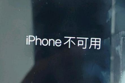 陆良苹果服务网点分享锁屏界面显示“iPhone 不可用”如何解决 