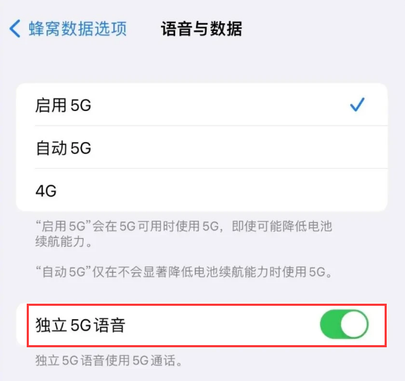 陆良苹果14维修分享iPhone 14 Pro如何开启VoNR 